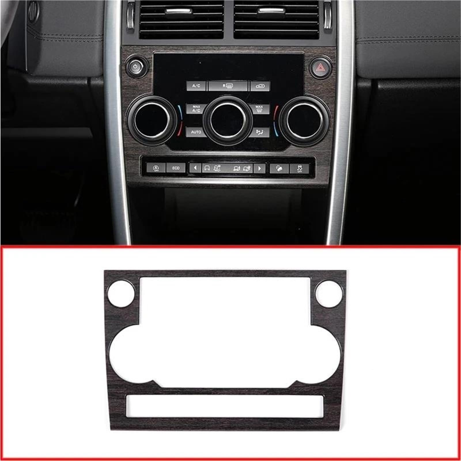 Interieur Dekor Innen Center Console Mode Button Rahmen Dekoration Abdeckung Trim Für Discovery Für Sport 2015-2018 Interieur TüRverkleidungen Dekor(Oak Wood Grain) von QFJFBGGH