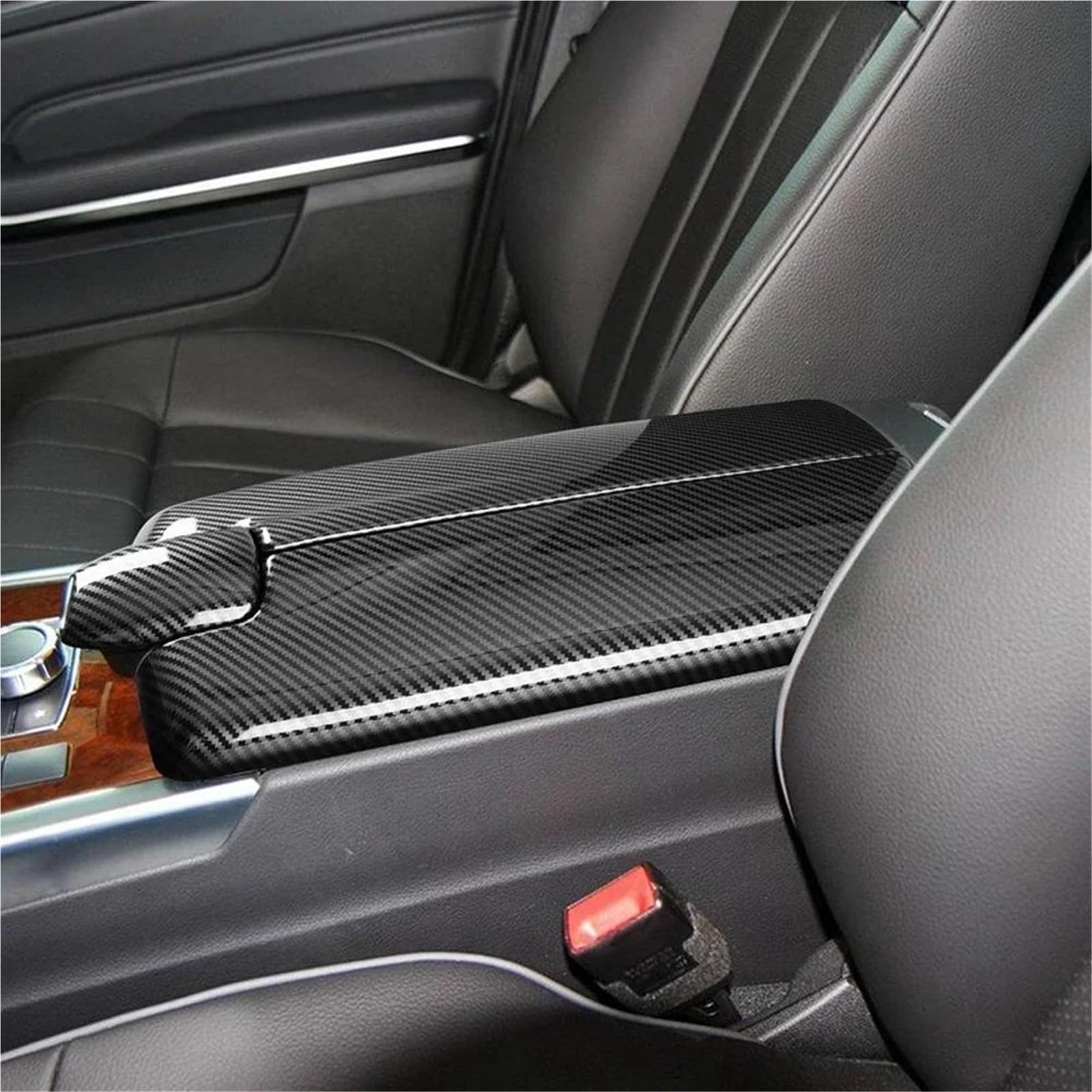 Interieur Dekor LHD Zentrale Steuerung Armlehne Aufbewahrungsbox Panel Trim Abdeckung Rahmen Für Benz Für E CLS Klasse Für W212 Interieur TüRverkleidungen Dekor(Carbon Pattern) von QFJFBGGH