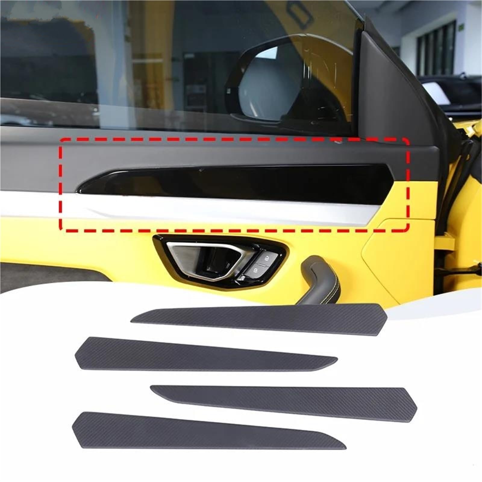 Interieur Dekor Matte Carbon Fiber Für URUS 2018-2023 Auto Dashboard Panel Center Klimaanlage Vents Dekoration Aufkleber Interieur TüRverkleidungen Dekor(Style 7) von QFJFBGGH