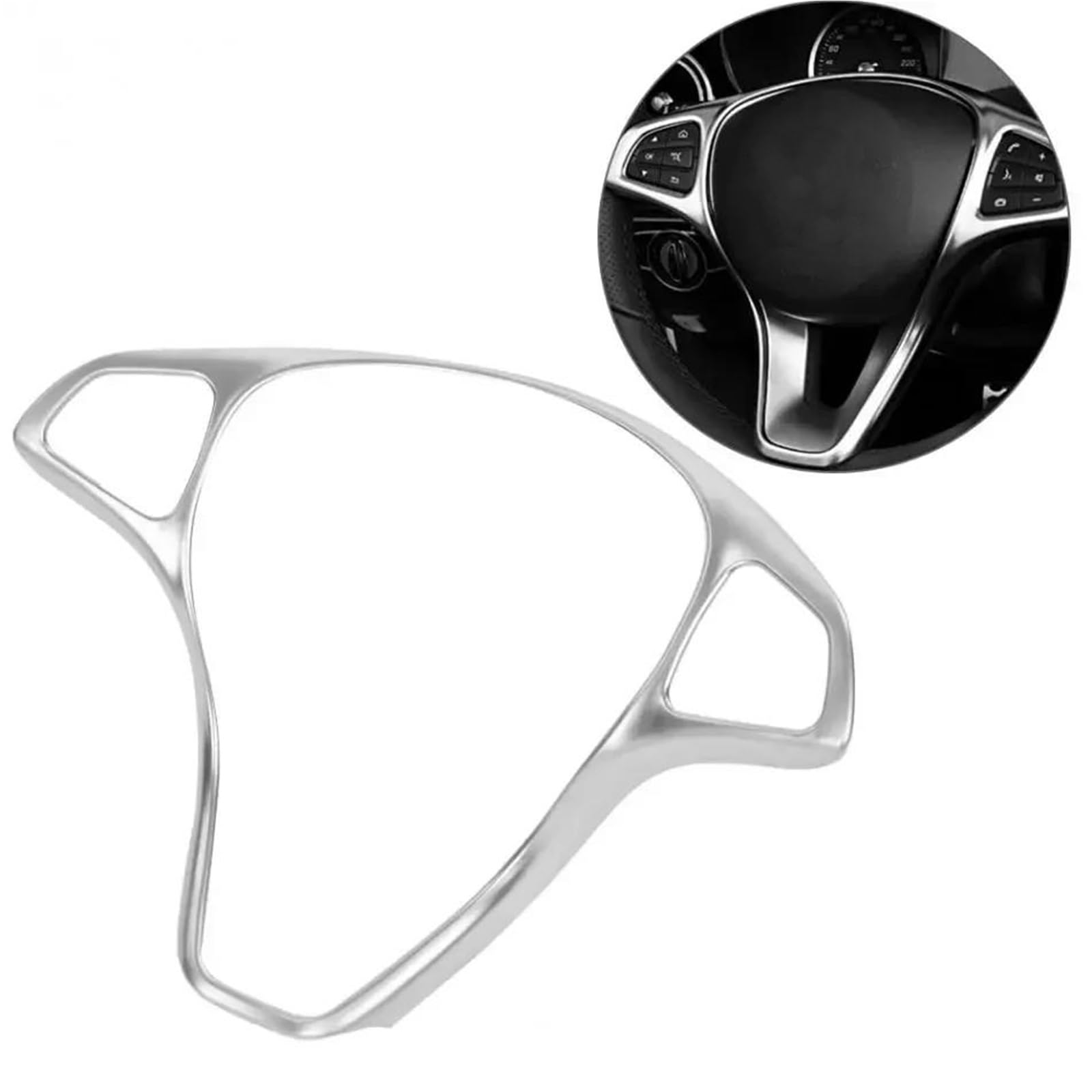 Interieur Dekor Silber Chrom Auto Lenkrad Knopf Rahmen Trim Abdeckung Für Vito Für W447 2014 2015 2016 2017 Interieur TüRverkleidungen Dekor Interieur Dekor Silber Chrom Auto Lenkrad Knopf Rahmen Trim Abdeckung Für Vito Für W447 2014 2015 2016 2017 Interieur TüRverkleidungen Dekor von QFJFBGGH