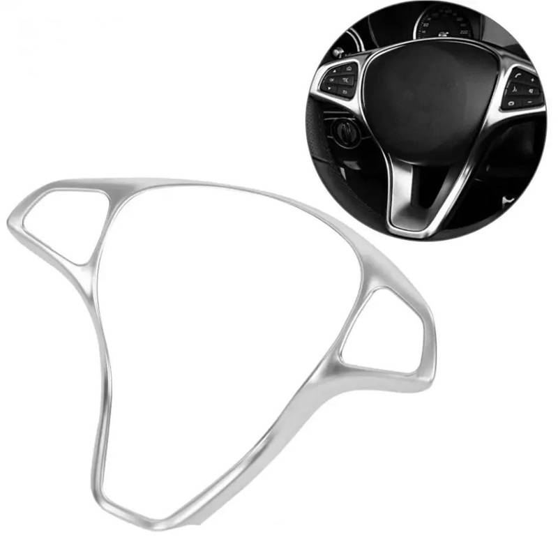 Interieur Dekor Silber Chrom Auto Lenkrad Knopf Rahmen Trim Abdeckung Für Vito Für W447 2014 2015 2016 2017 Interieur TüRverkleidungen Dekor von QFJFBGGH