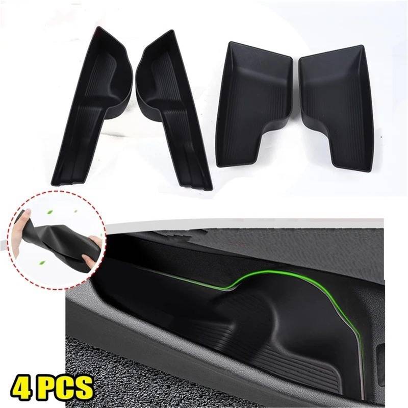 Interieur Dekor TPE Schwarz Für 5 Serie Auto Tür Lagerung Box Organizer Fach Wasserdicht Anti Schmutzig Tor Slot Pad Interieur TüRverkleidungen Dekor von QFJFBGGH