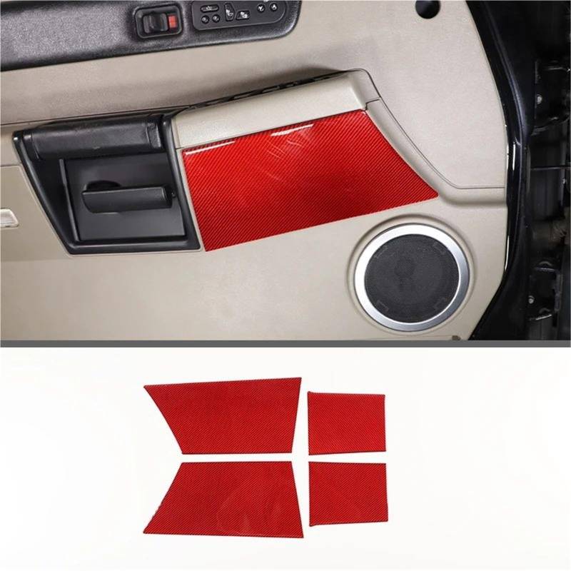 Interieur Dekor Weiche Kohlefaser Rot Auto Innendekoration Abdeckung Aufkleber Trim Für Hummer Für H2 2003-2007 Autoteile Interieur TüRverkleidungen Dekor(Carbon Texture 2) von QFJFBGGH