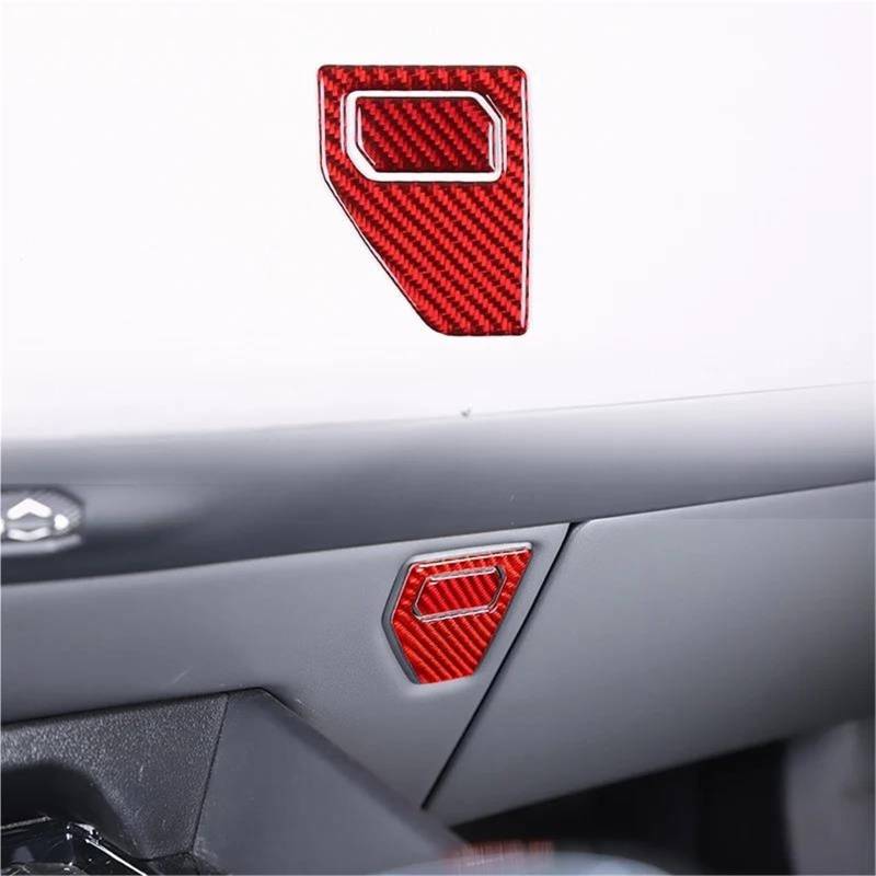 Interieur Dekor Weiches Carbonfasermuster Rotes Schalthebel-Dekorationsabdeckungs-Kit Für Die Mittelkonsole Für 5er-Serie Für G60 Interieur TüRverkleidungen Dekor(Carbon Texture 2) von QFJFBGGH