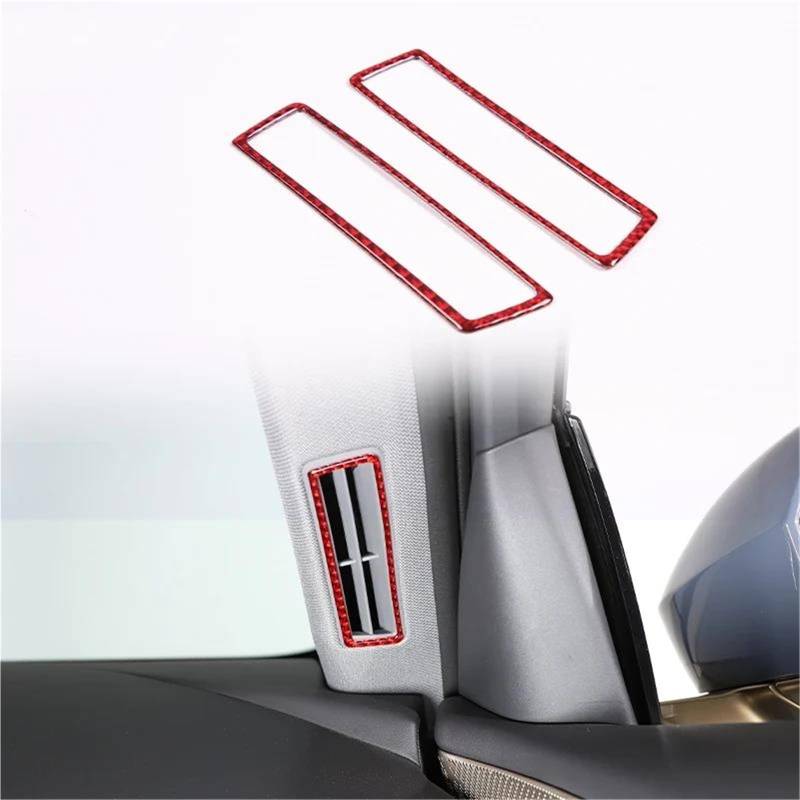 Interieur Dekor Weiches Carbonfasermuster Rotes Schalthebel-Dekorationsabdeckungs-Kit Für Die Mittelkonsole Für 5er-Serie Für G60 Interieur TüRverkleidungen Dekor(Carbon Texture 6) von QFJFBGGH