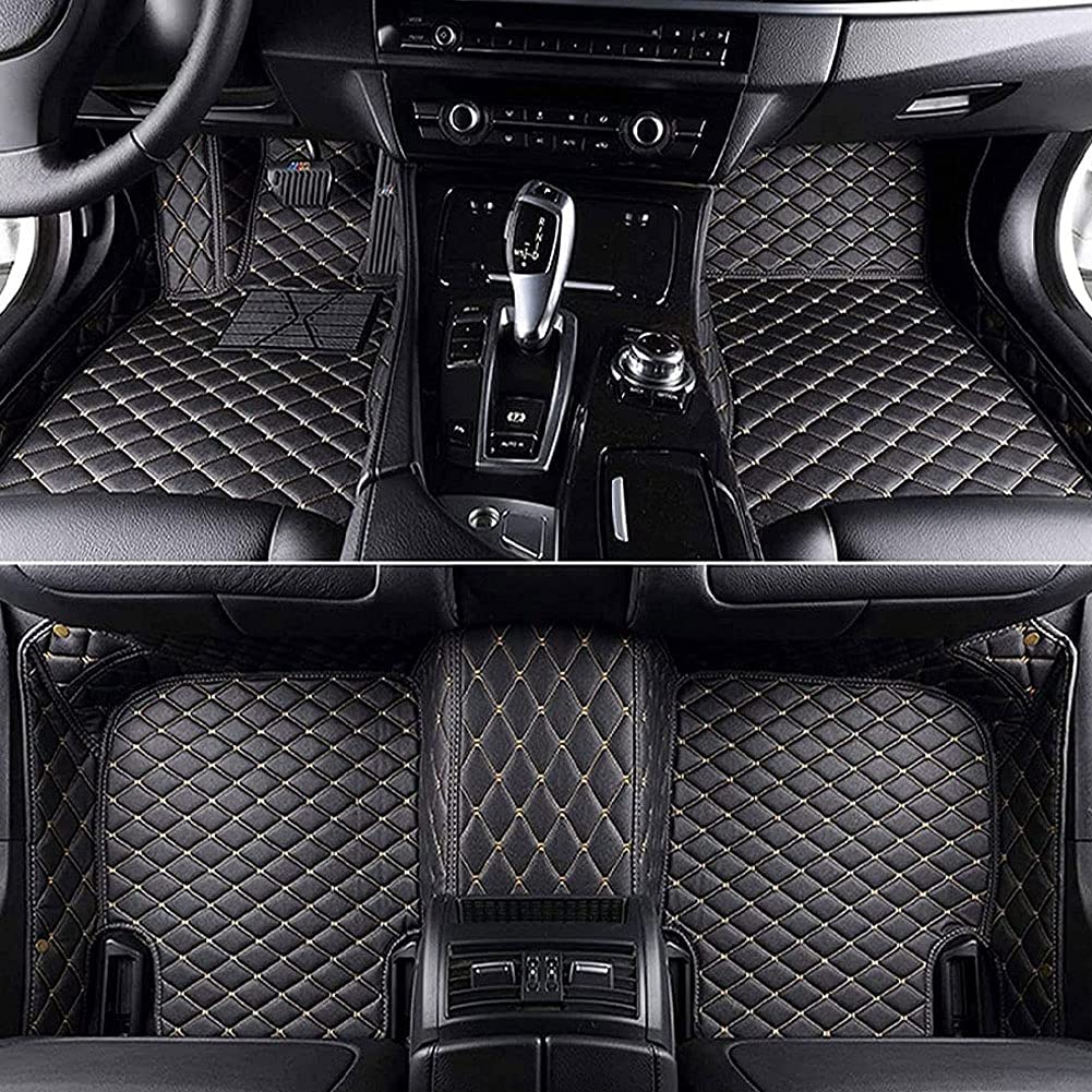 Fußmatten Leder Fussmatten Auto FüR SEAT Cupra Ateca KH7 2016~2022(LHD), Anti-Rutsch Bodenmatte Set Allwetter fußMatte Vorne Hinten ​wasserdichte Anti-Kratz Automatten Teppiche von QFXFL