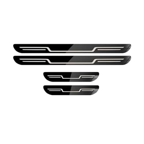 Edelstahl Einstiegsleisten Türschweller für Ford Focus Mk4 2019 2020 2021 ST Line, Auto Einstiegsleisten Schutzfolie Anti-KratzTrim Aufkleber, 4 Stück,E Edelstahl Einstiegsleisten Türschweller für Ford Focus Mk4 2019 2020 2021 ST Line, Auto Einstiegsleisten Schutzfolie Anti-KratzTrim Aufkleber, 4 Stück,E von QFYANXUAN