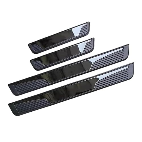 Edelstahl Einstiegsleisten Türschweller für Toyota RAV4 2010-2023 2024 2025, Auto Einstiegsleisten Schutzfolie Anti-KratzTrim Aufkleber, 4 Stück,C Edelstahl Einstiegsleisten Türschweller für Toyota RAV4 2010-2023 2024 2025, Auto Einstiegsleisten Schutzfolie Anti-KratzTrim Aufkleber, 4 Stück,C von QFYANXUAN