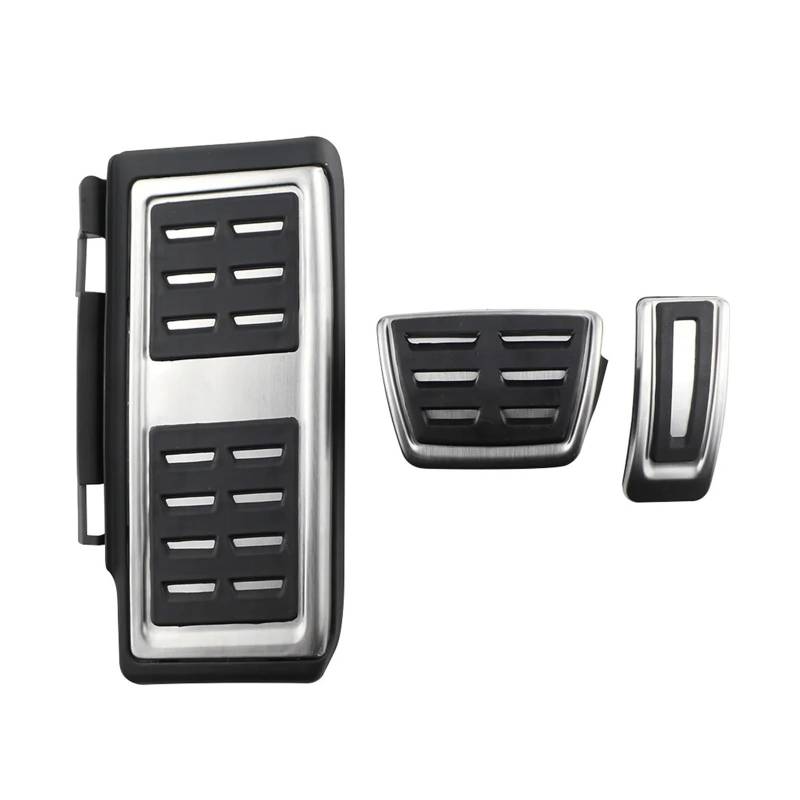 Fußstütze Bremse Für A3 8V 2013 2014 2015 2016 2017 2018 2019 Kraftstoffbremse rutschfeste Fußstützenpedalabdeckungspolster Aus Edelstahl at MT Zubehör LHD-Pedale Pedalkappen Abdeckung(at with Rest) von QGBKLZNZHP