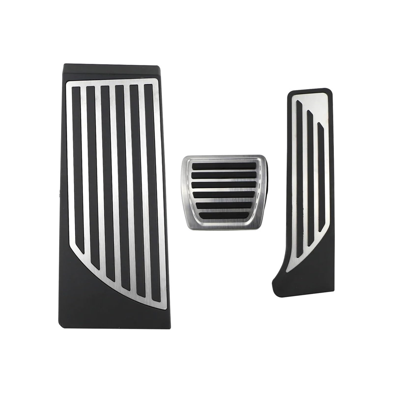 Fußstütze Bremse Für Alfa Für Romeo Für Giulia Für Stelvio 2016-2023 LHD Edelstahl Gas Beschleuniger Bremspedal Abdeckung Pads Teile at Sport Auto Pedale Pedalkappen Abdeckung(3pcs) von QGBKLZNZHP