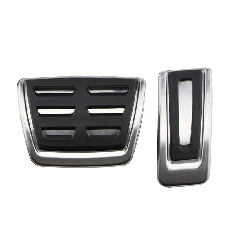 Fußstütze Bremse Für Golf 7 Für MK7 Edelstahl Auto Gaspedal Bremse Fuß Rest Pedal Abdeckung Pedalkappen Abdeckung(2Pcs at) von QGBKLZNZHP