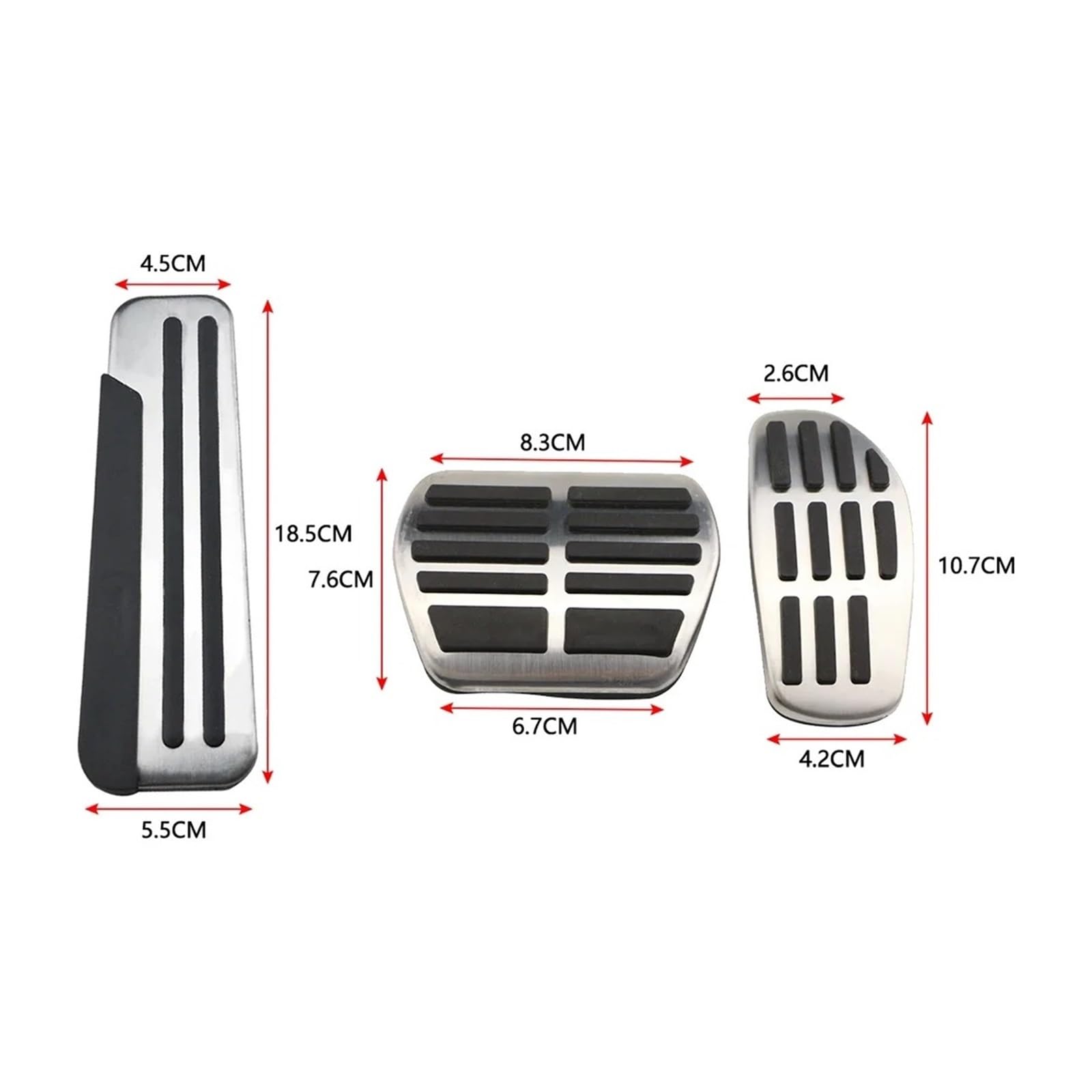 Fußstütze Bremse Für Nissan Für Xtrail Für Rogue T32 Für Qashqai Für Sport J11 Gas Bremspedal Abdeckung Auto Pedale Pedalkappen Abdeckung(at with Rest 4Pcs) von QGBKLZNZHP