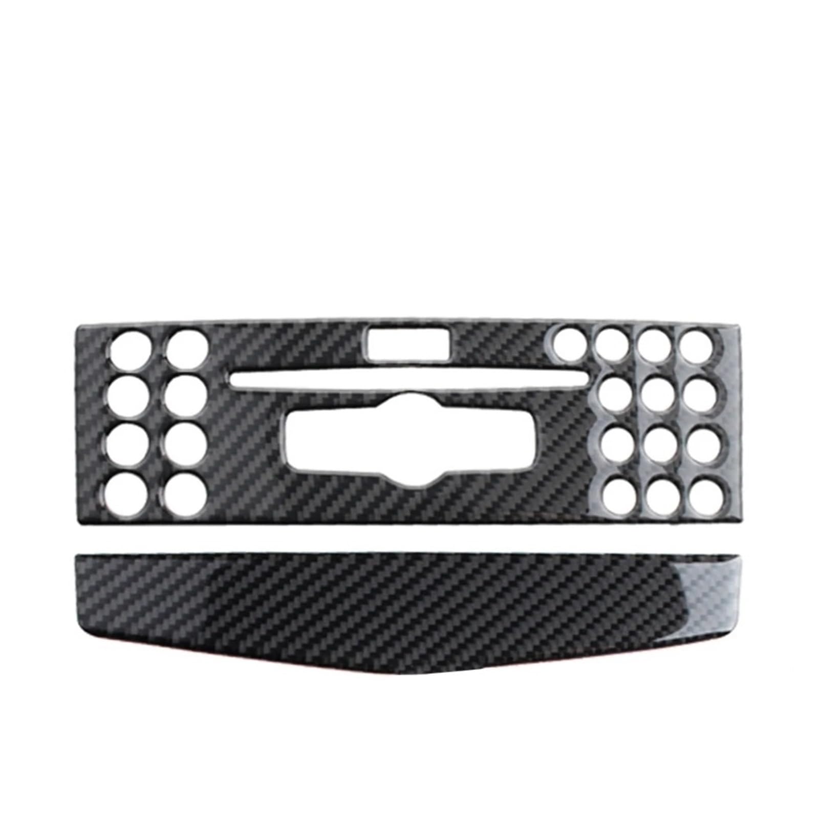 Mittelkonsolen-Abdeckung Für Benz C-Klasse W204 C200 C260 C300 C180 2007–2010 Carbon Fiber Car Center Console Klimaanlage CD Panel Cover Trim Armaturenbrett-Abdeckung(A) von QGBKLZNZHP