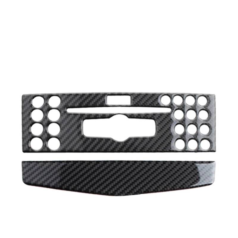 Mittelkonsolen-Abdeckung Für Benz C-Klasse W204 C200 C260 C300 C180 2007–2010 Carbon Fiber Car Center Console Klimaanlage CD Panel Cover Trim Armaturenbrett-Abdeckung(A) von QGBKLZNZHP