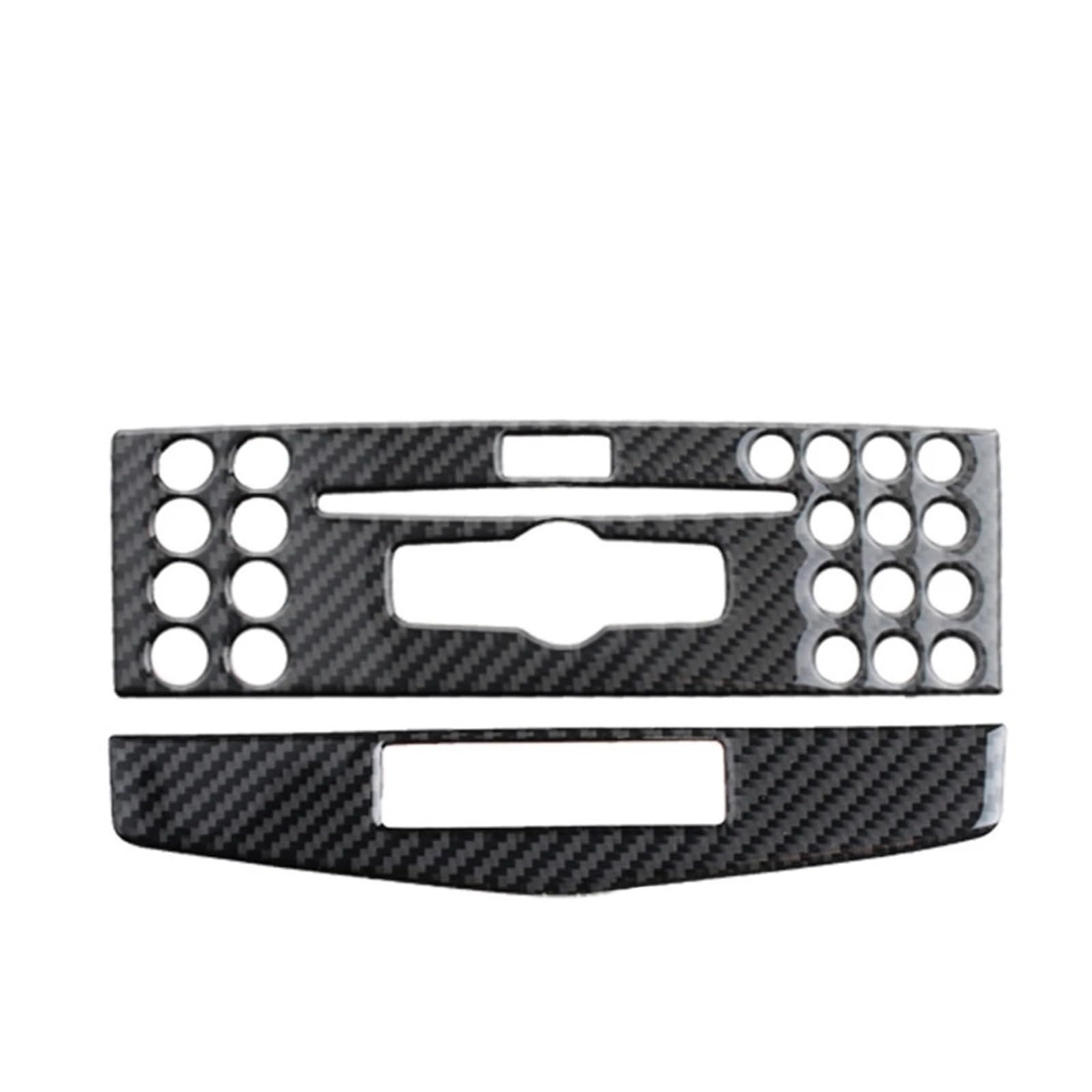 Mittelkonsolen-Abdeckung Für Benz C-Klasse W204 C200 C260 C300 C180 2007–2010 Carbon Fiber Car Center Console Klimaanlage CD Panel Cover Trim Armaturenbrett-Abdeckung(B) von QGBKLZNZHP