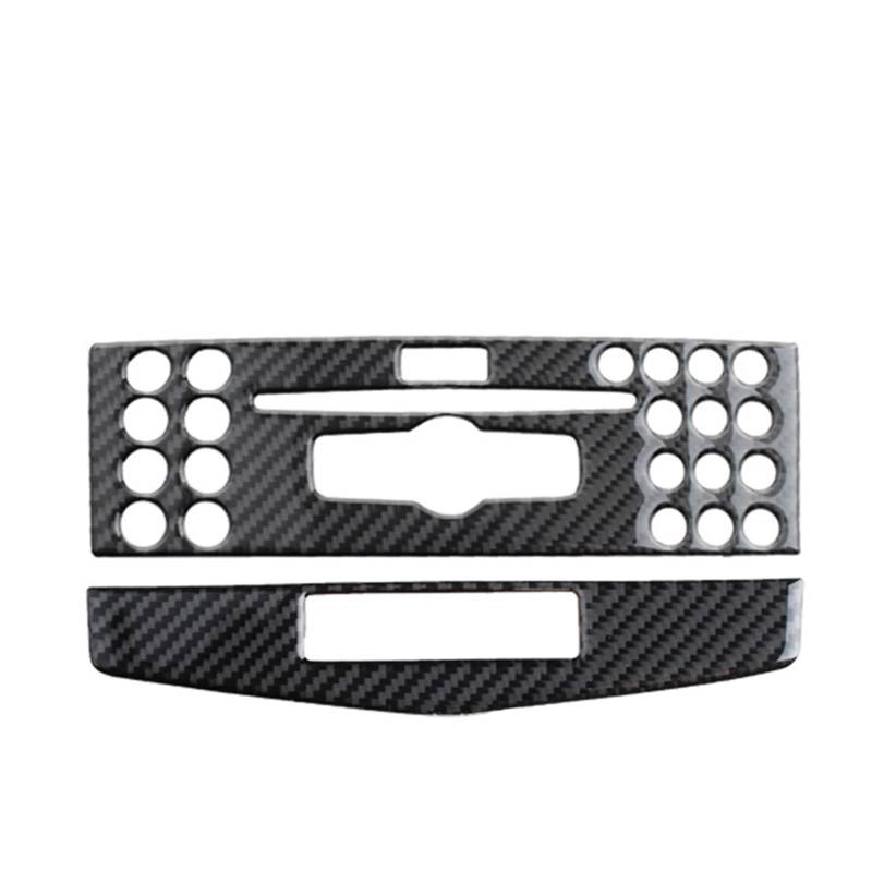 Mittelkonsolen-Abdeckung Für Benz C-Klasse W204 C200 C260 C300 C180 2007–2010 Carbon Fiber Car Center Console Klimaanlage CD Panel Cover Trim Armaturenbrett-Abdeckung(B) von QGBKLZNZHP
