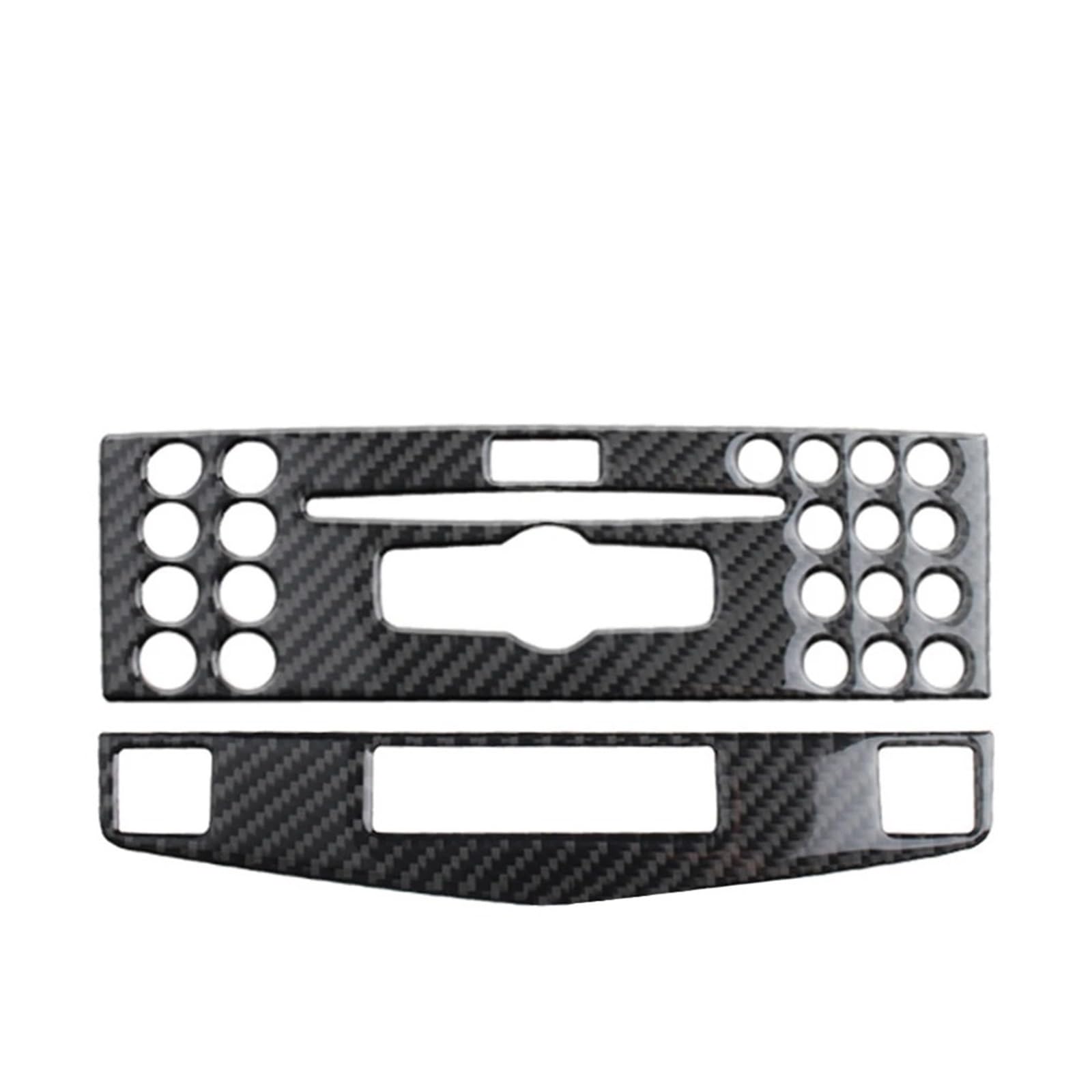 Mittelkonsolen-Abdeckung Für Benz C-Klasse W204 C200 C260 C300 C180 2007–2010 Carbon Fiber Car Center Console Klimaanlage CD Panel Cover Trim Armaturenbrett-Abdeckung(C) von QGBKLZNZHP