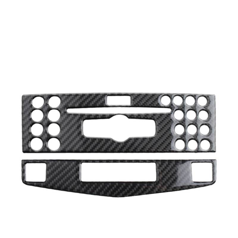 Mittelkonsolen-Abdeckung Für Benz C-Klasse W204 C200 C260 C300 C180 2007–2010 Carbon Fiber Car Center Console Klimaanlage CD Panel Cover Trim Armaturenbrett-Abdeckung(C) von QGBKLZNZHP