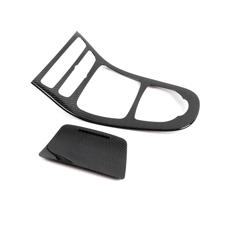 Mittelkonsolen-Abdeckung Für Benz E-Klasse W213 E200 E300 E350 2016 2017 2018 Auto-Mittelkonsole Getränkehalter Getriebe Panel Rahmenabdeckung Zieraufkleber Armaturenbrett-Abdeckung(Carbon) von QGBKLZNZHP
