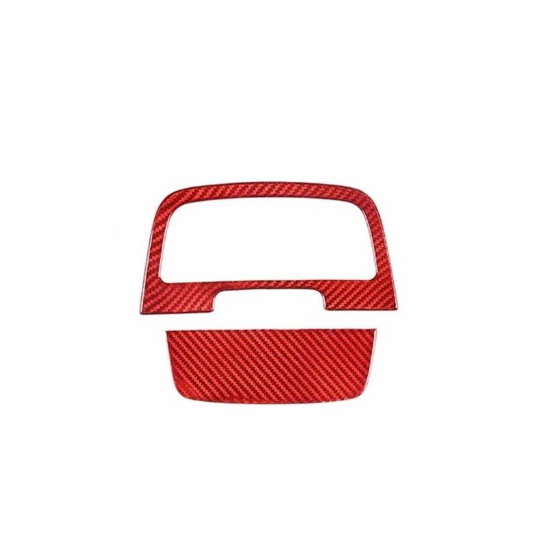 Mittelkonsolen-Abdeckung Für Cayenne 2018-2023 Real Carbon Fiber Auto Zentrale Steuerung Aschenbecher Panel Abdeckung Trim Aufkleber Auto Zubehör Armaturenbrett-Abdeckung(Style B Red) von QGBKLZNZHP