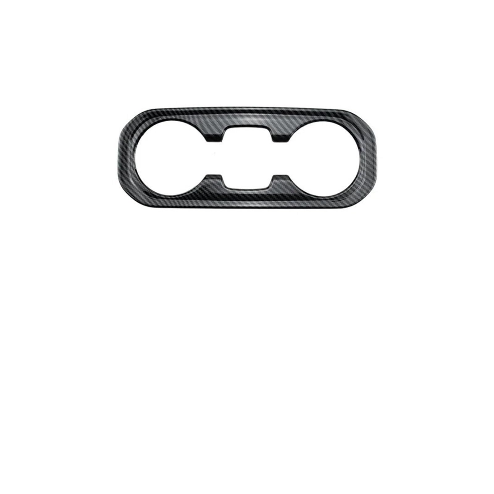 Mittelkonsolen-Abdeckung Für Chevrolet Für Silverado Für GMC Für Sierra 2019-2021 ABS Carbon Fiber Farbe Armlehne Box Trim Cup Holder Cover Armaturenbrett-Abdeckung(Front Cup Frame Trim) von QGBKLZNZHP