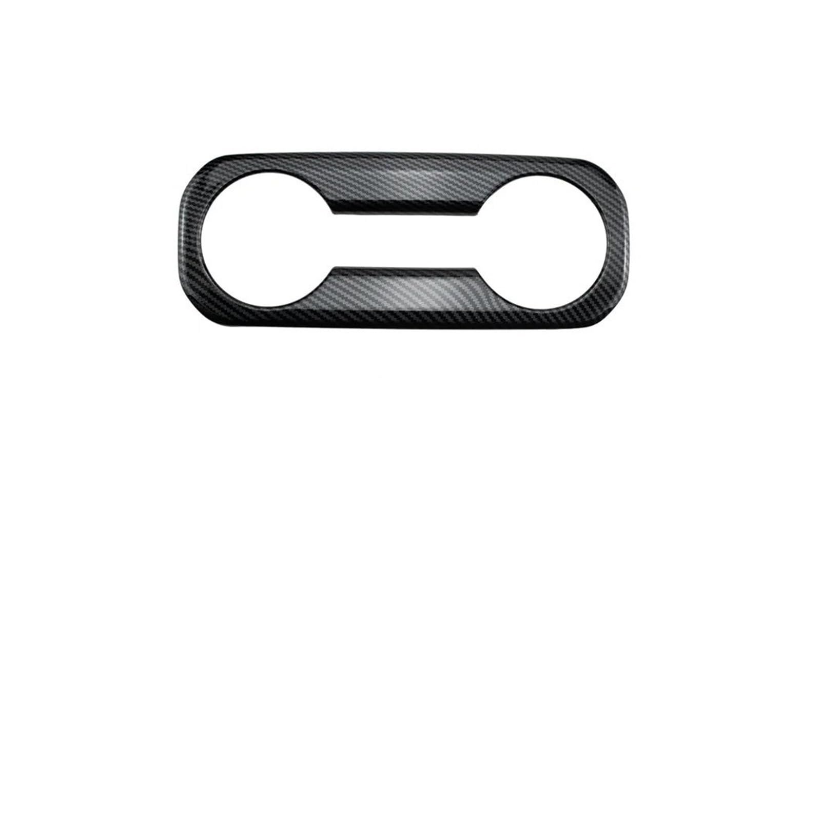 Mittelkonsolen-Abdeckung Für Chevrolet Für Silverado Für GMC Für Sierra 2019-2021 ABS Carbon Fiber Farbe Armlehne Box Trim Cup Holder Cover Armaturenbrett-Abdeckung(Rear Cup Frame Trim) von QGBKLZNZHP