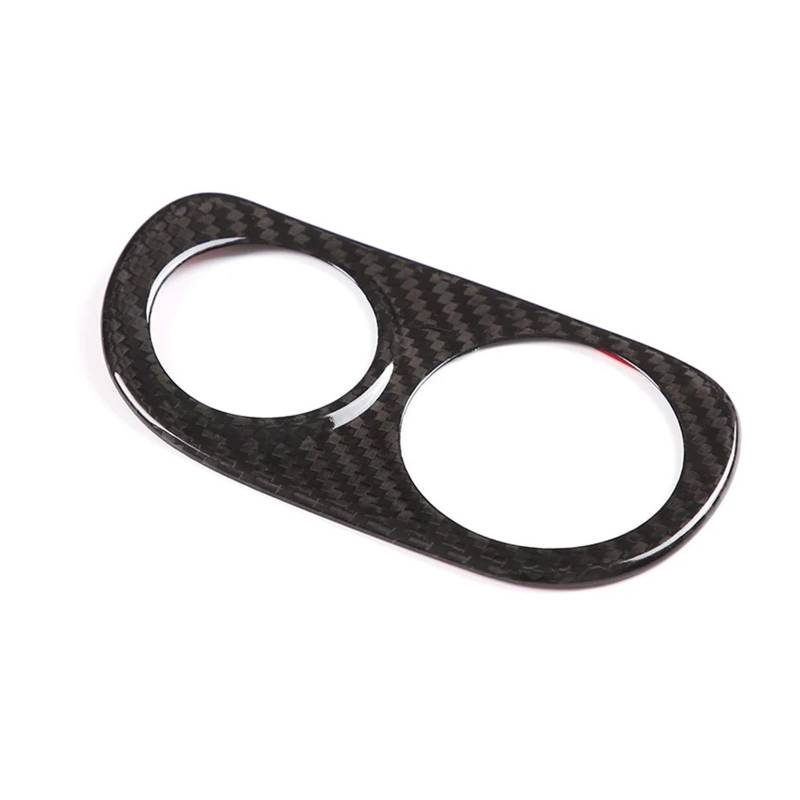Mittelkonsolen-Abdeckung Für Ferrari 458 2011-2016 Echtkohlefaser Autoscheinwerferschalter Tasten Rahmenabdeckung Verkleidungsaufkleber Autoinnenausstattung Armaturenbrett-Abdeckung(Black) von QGBKLZNZHP