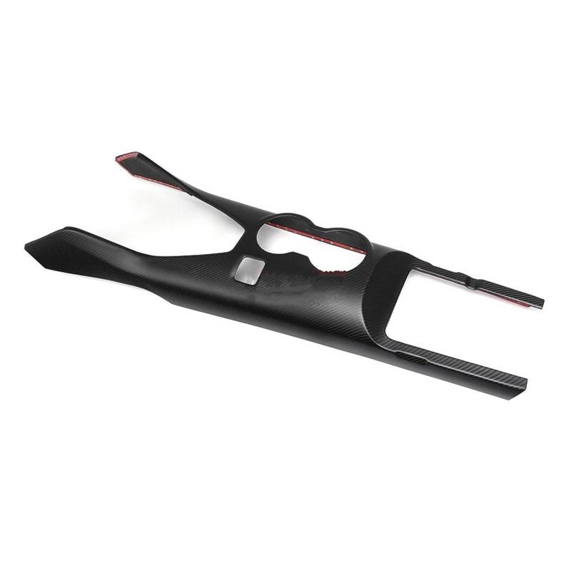 Mittelkonsolen-Abdeckung Für Ford Für Mustang Für Dark Für Horse Für EcoBoost GT S650 2024 2025 Matte Carbon Konsole Wasserbecherhalter Armaturenbrett-Abdeckung(Electric Version) von QGBKLZNZHP