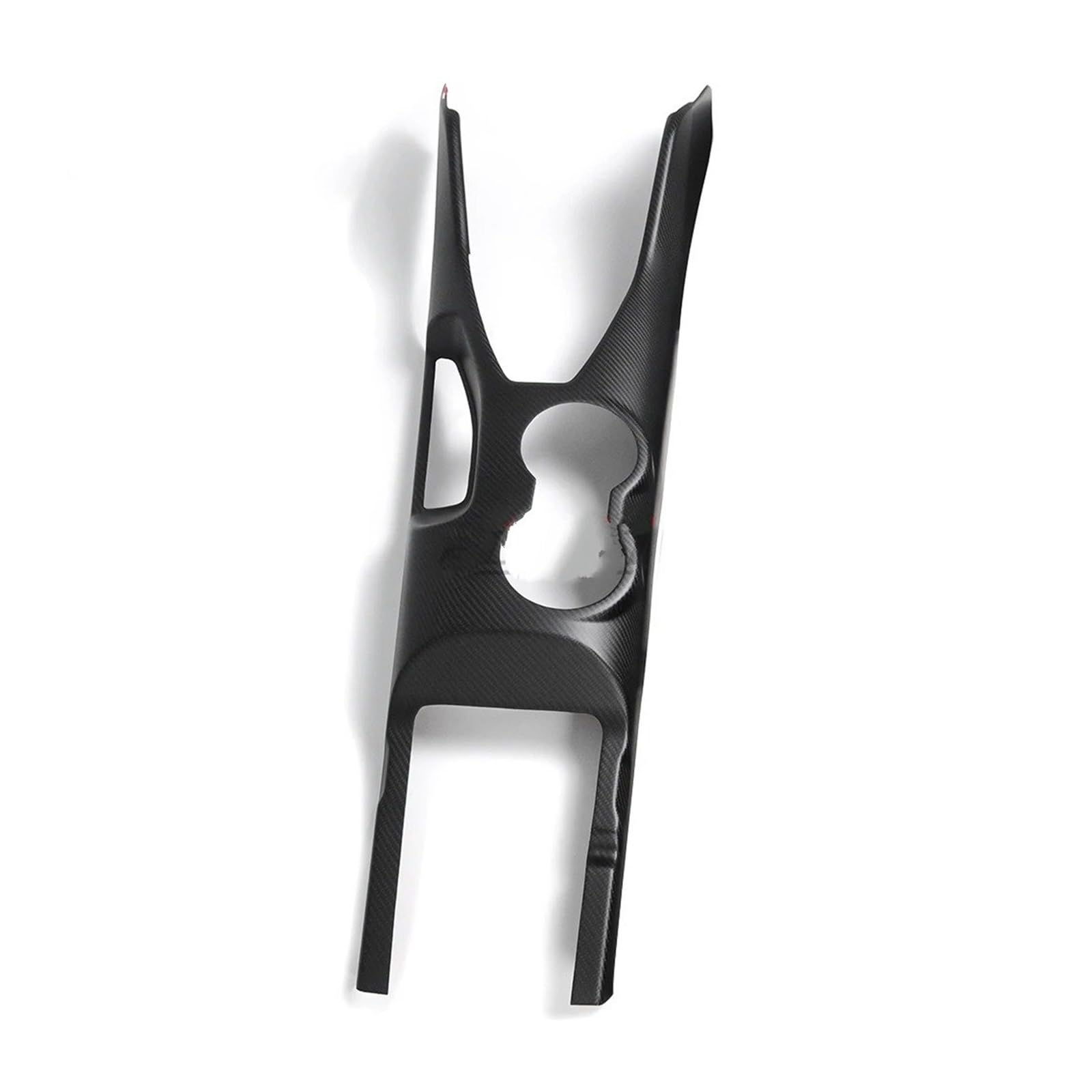 Mittelkonsolen-Abdeckung Für Ford Für Mustang Für Dark Für Horse Für EcoBoost GT S650 2024 2025 Matte Carbon Konsole Wasserbecherhalter Armaturenbrett-Abdeckung(Handbrake Version) von QGBKLZNZHP
