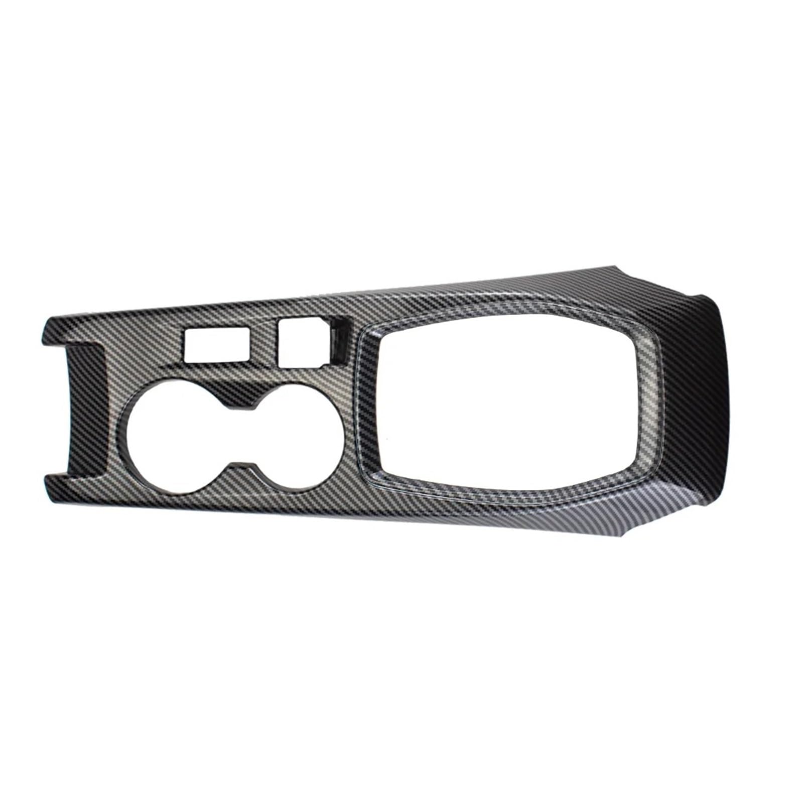 Mittelkonsolen-Abdeckung Für Peugeot 208 2020-2025 ABS Carbon Fiber Farbe Rot Center Console Manuelle Getriebe Shift Rahmen Trim Armaturenbrett-Abdeckung(Carbon 2 Pieces) von QGBKLZNZHP
