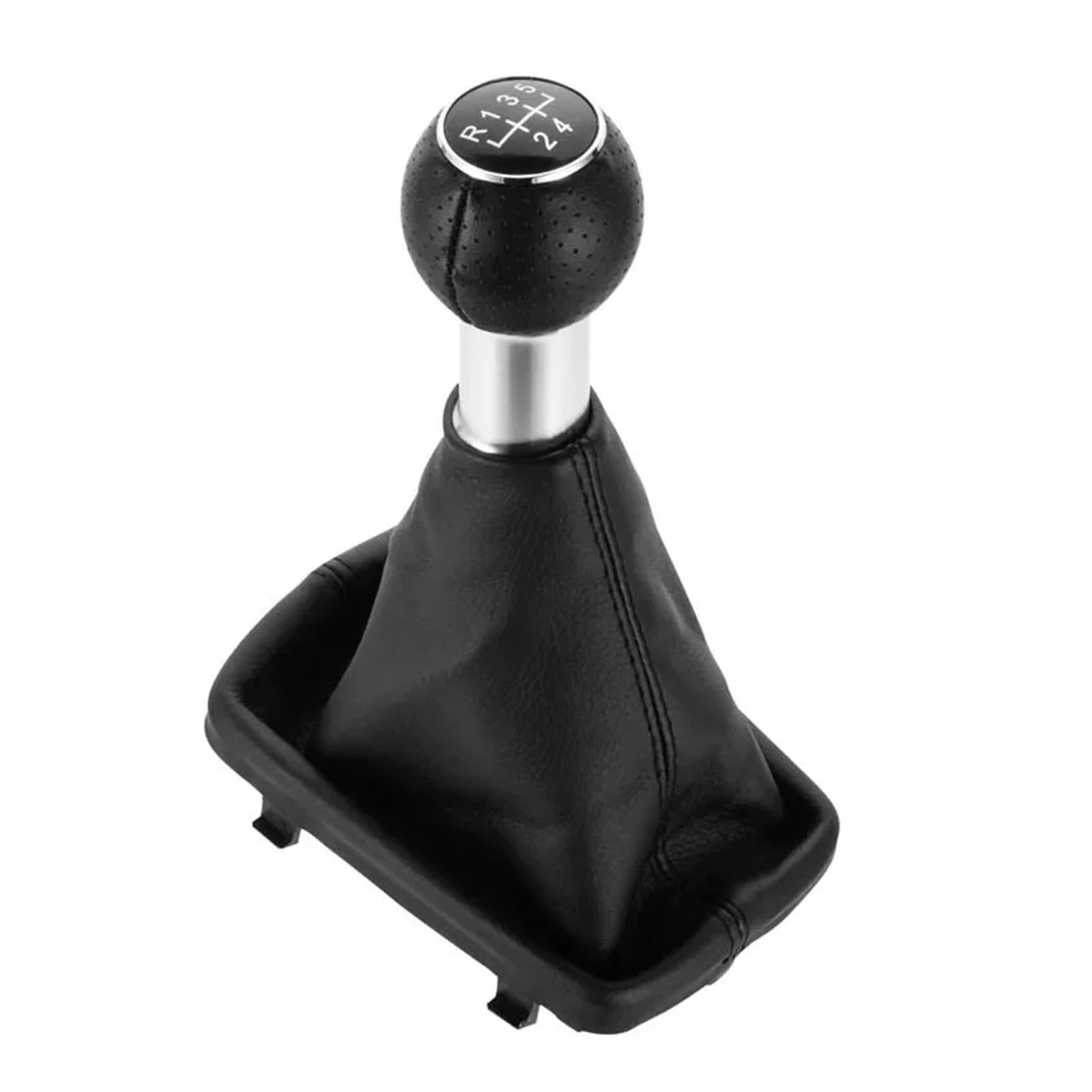 Schaltknauf Schalthebel Für A3 Für S3 2001 2002 2003 Autozubehör 12mm 5/6 Gang Schaltknauf Schalthebel Griff Kopf Gamasche Kofferraumabdeckung Auto Schaltknauf(Black 5speed) von QGBKLZNZHP
