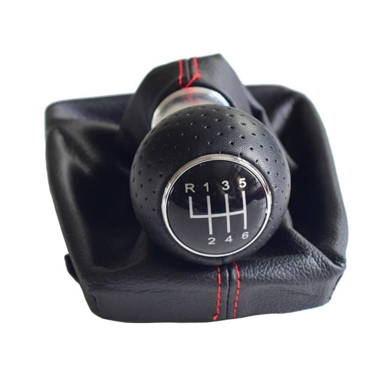 Schaltknauf Schalthebel Für A4 Für B6 Für B7 2000-2006 2007 2008 Manuelle 5 6 Geschwindigkeit Auto Schaltknauf Schaltknauf Hebel Griff Kopf Mit Leder Staub-Proof Abdeckung Auto Schaltknauf(6 Speed) von QGBKLZNZHP