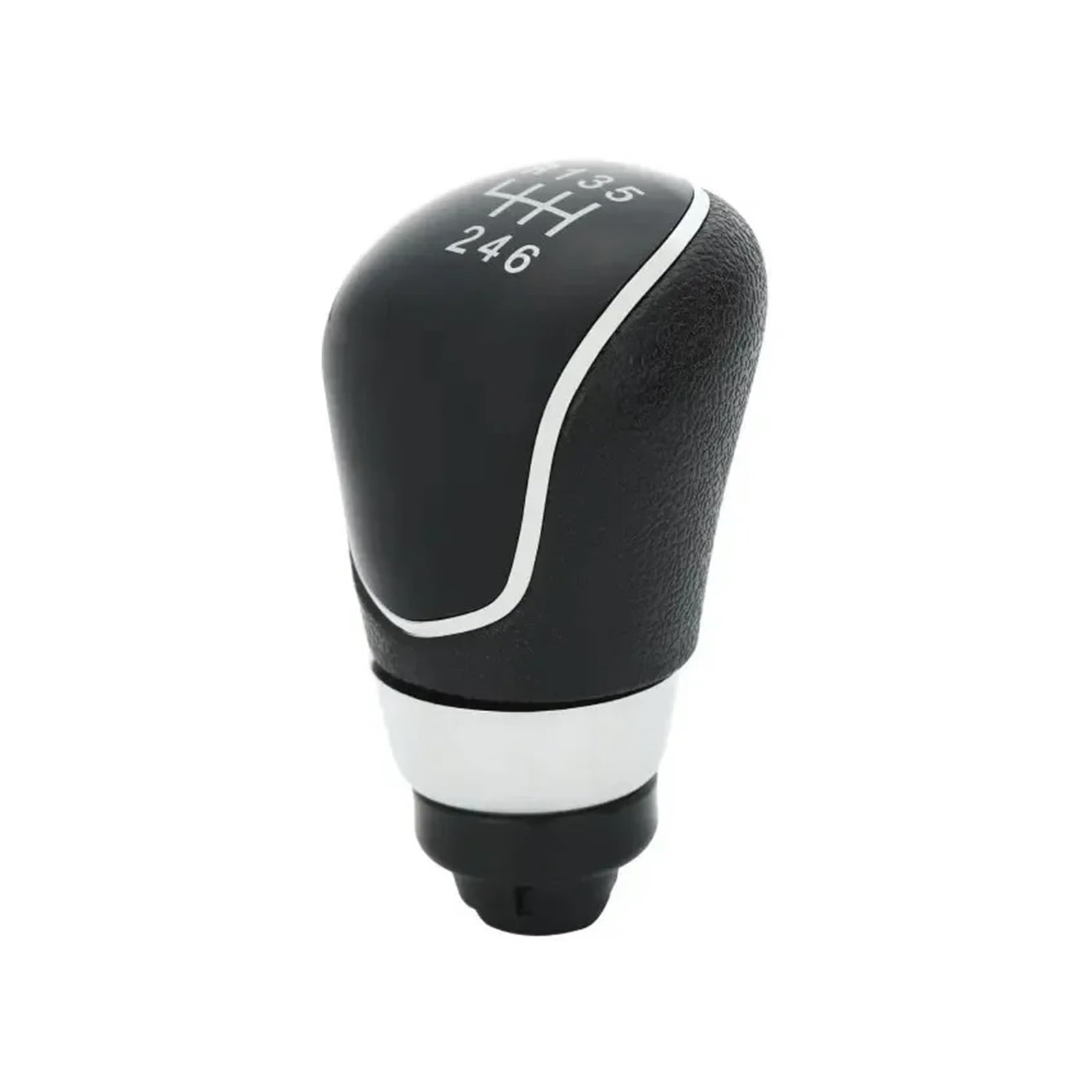 Schaltknauf Schalthebel Für Ford Für MK7 2008-2015 Für Focus Für MK2 FL 2008-2011 Für C-Max 5/6-Gang-Auto-Schaltknauf Stickkopfhebelgriff Autoteile Auto Schaltknauf(Black 6Speed) von QGBKLZNZHP