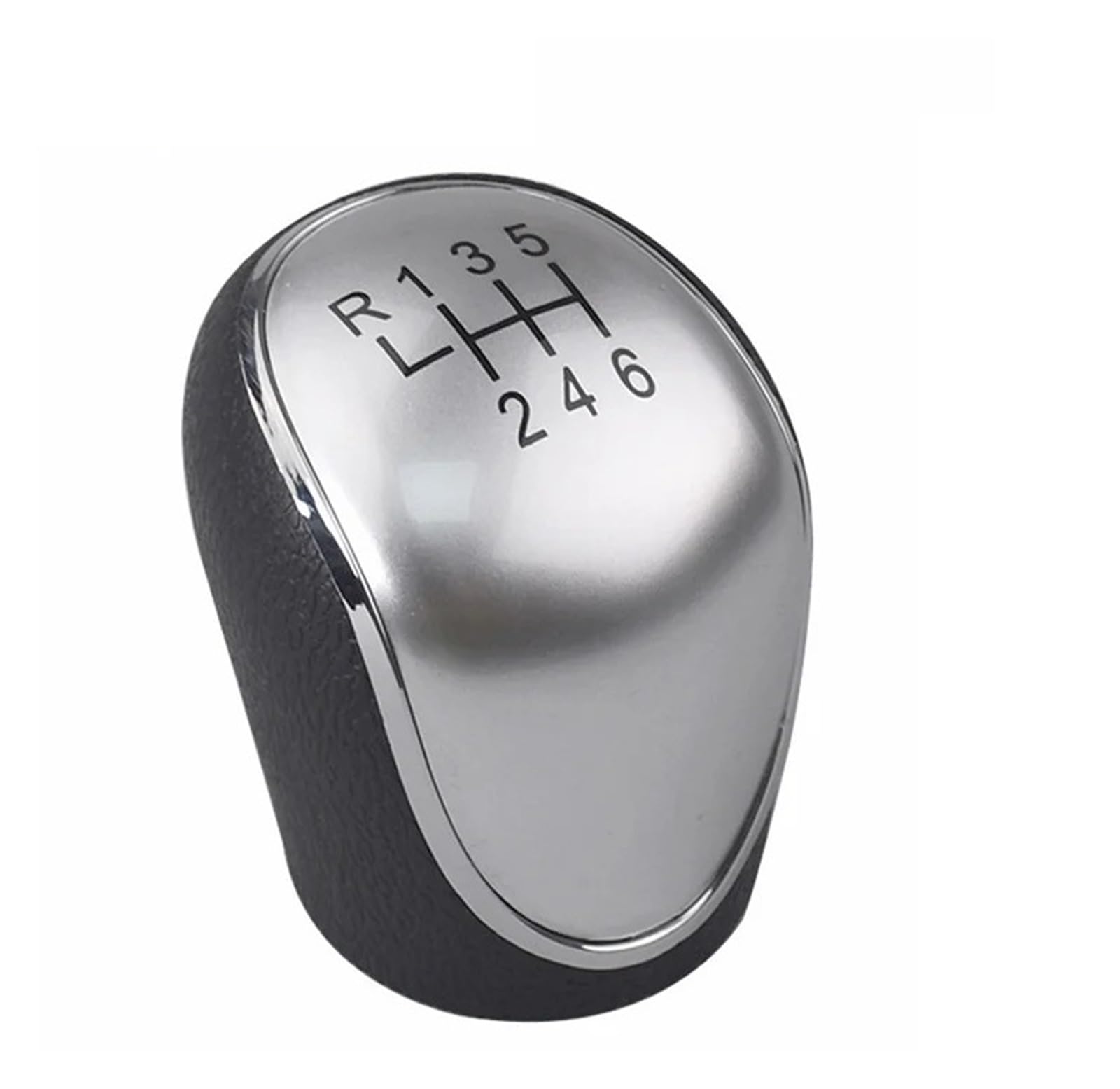 Schaltknauf Schalthebel Für Hyundai IX35 2012 2013 2014 2015 2016 Autoteile Autozubehör 5/6 Speed ​​Gear Shift Knopf Auto Schaltknauf(R123456 Silver) von QGBKLZNZHP