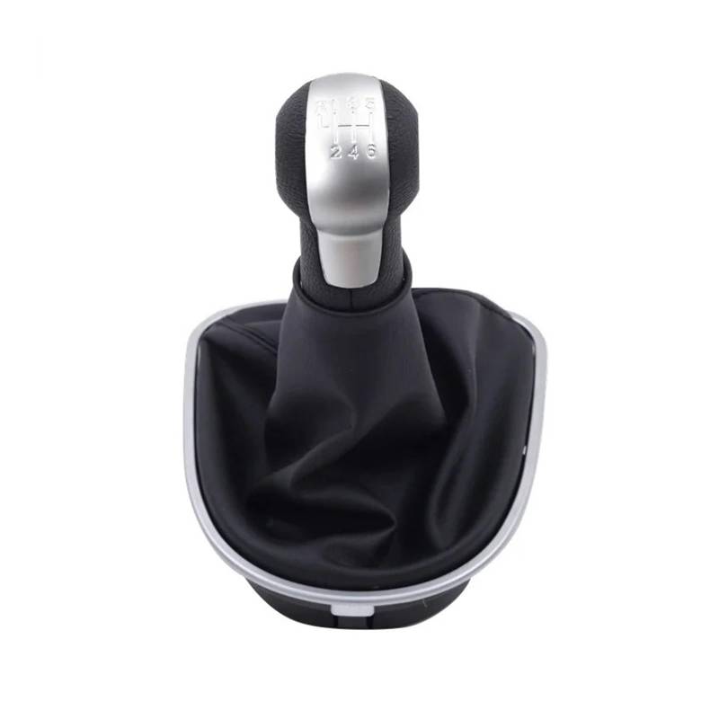 Schaltknauf Schalthebel Für Seat Für Leon Für MK2 1P 2005–2012 Für Altea Für XL 2004–2012 Für Toledo Für MK3 2004–2009 Auto-Schaltknauf Mit Ledermanschette Auto Schaltknauf(6 Speed) von QGBKLZNZHP