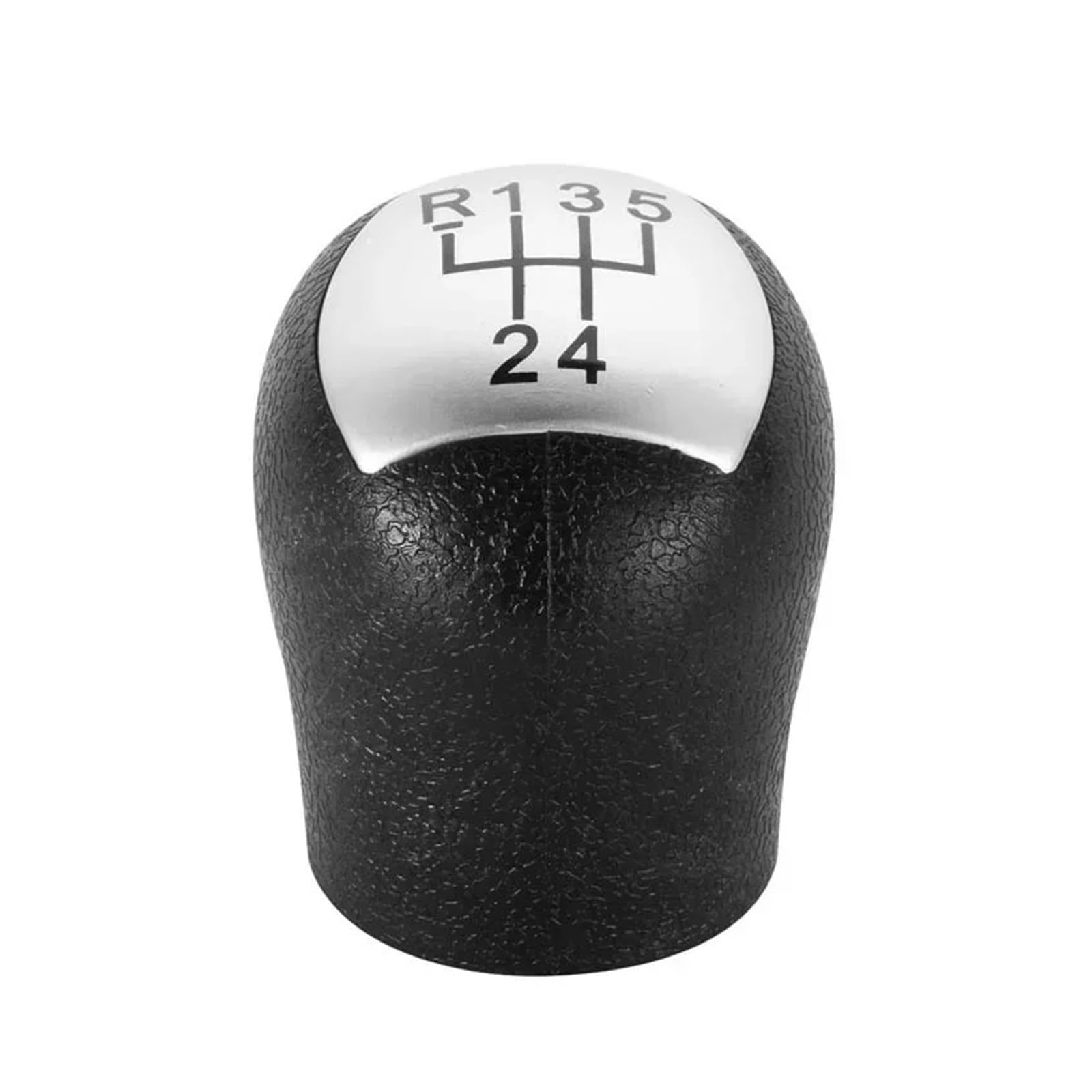 Schaltknauf Schalthebel Für Twingo Für Scenic Für Megane Für Laguna Für Kangoo Für Clio II 2 Für Logan ABS Auto Schaltknauf Hebel Shifter Stick Stift Kopf Auto Schaltknauf(Silver) von QGBKLZNZHP