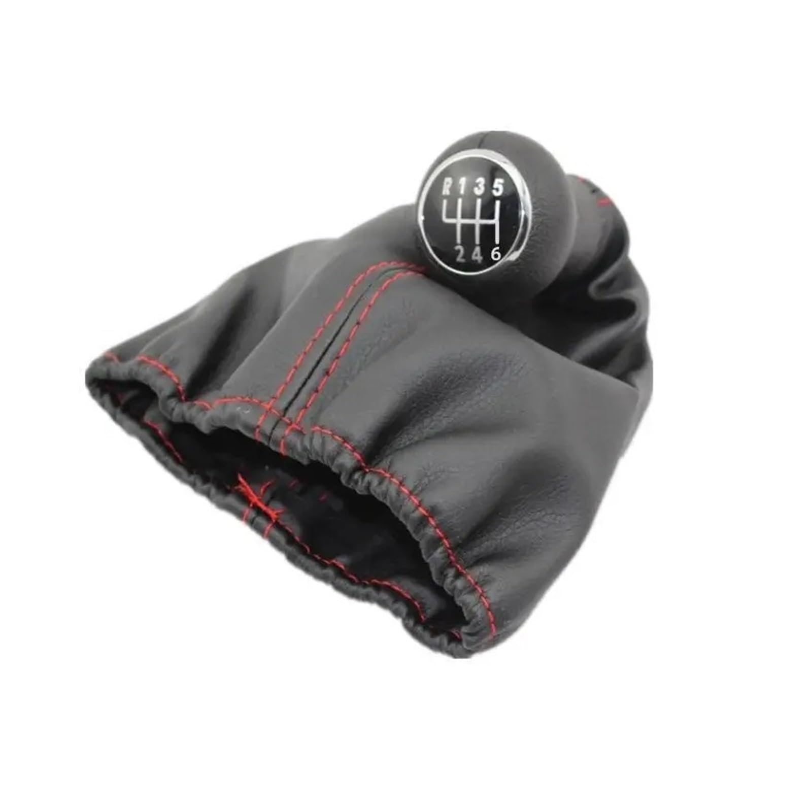 Schaltknauf Schalthebel Für VW Für Jetta Für Golf 3 Für MK3 Für Lupo Für Polo Für Caddy Schaltknauf Gaitor Boot Cover Case Zubehör Schwarze Rote Linie Auto Schaltknauf(B0098) von QGBKLZNZHP