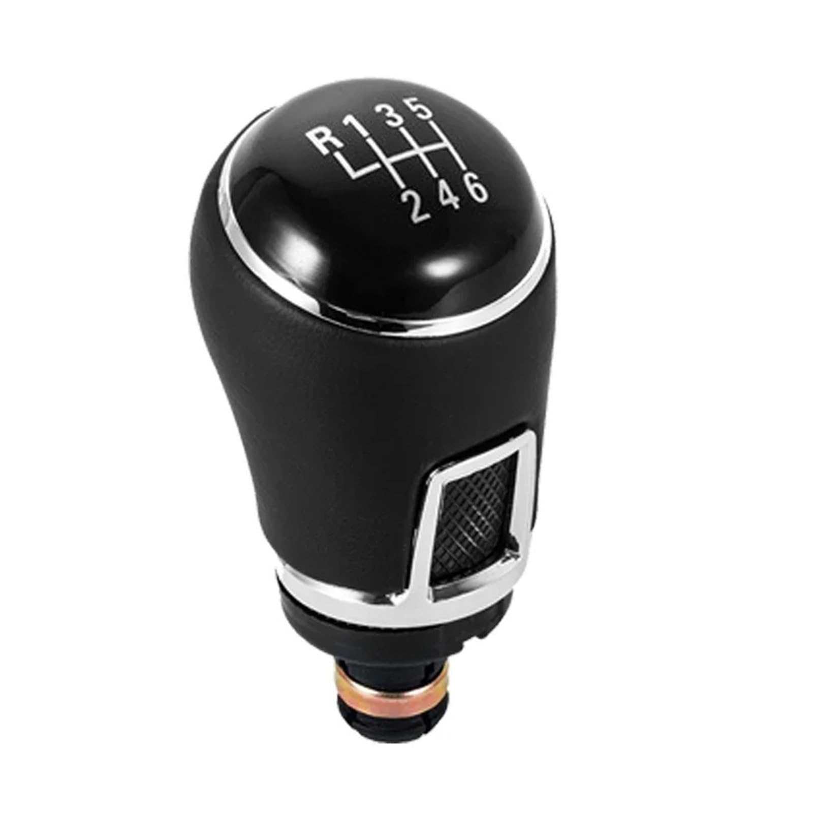 Schaltknauf Schalthebel Für VW Für Polo Für Golf Für Jetta 5 6 Gang Schaltknauf Lederhebel Stick Autozubehör Modell Auto Schaltknauf(6 Speed) von QGBKLZNZHP