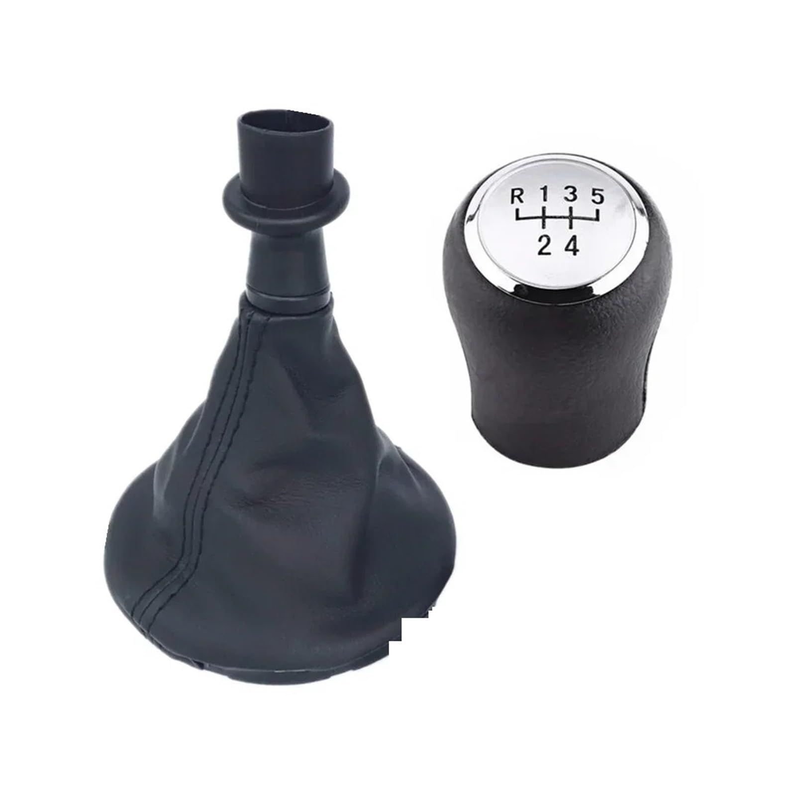 Schaltknauf Schalthebel Für VW Für Transporter Für Multivan Für Caravelle Für T5 2003 2004 2005 2006 2007 2008 2009 2010 Auto 6 Gang Schalthebel Schaltknauf Boot Auto Schaltknauf(Silver 5 Speed) von QGBKLZNZHP