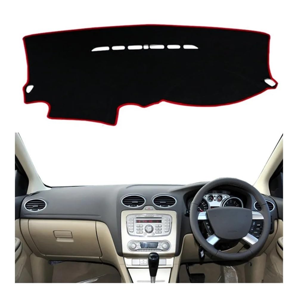 Armaturenbrett-Pad Armaturenbrett Abdeckung Dash Mat Dashmat Pad Sonnenblende Schützen Teppich Kissen Auto Für For&d Für Focus 2005 2007 2008 2009 2010 2011(Right Hand Drive) von QGBUSQ