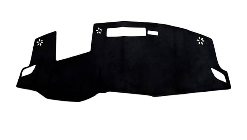 Armaturenbrett-Pad Armaturenbrett Abdeckung Dash Mat Dashmat Sonnenschutzdach Schützen Teppich Teppich Auto Für N&issan Für QASHQAI J12 2021 2022 2023 2024(With HUD LHD,Black Edge) von QGBUSQ