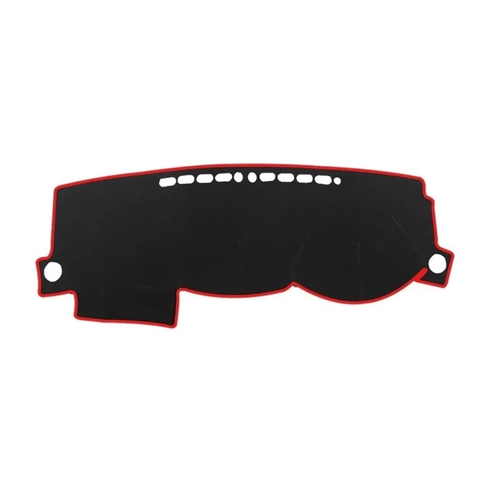 Armaturenbrett-Pad Armaturenbrett Abdeckung Matte Pad Dash Sonnenblende Schutz Teppich Auto Für Toy&ota Für Coro┐lla Altis Fielder E120 E130 2003 2004 2005 2006(Right Hand Drive,Red Edge) von QGBUSQ