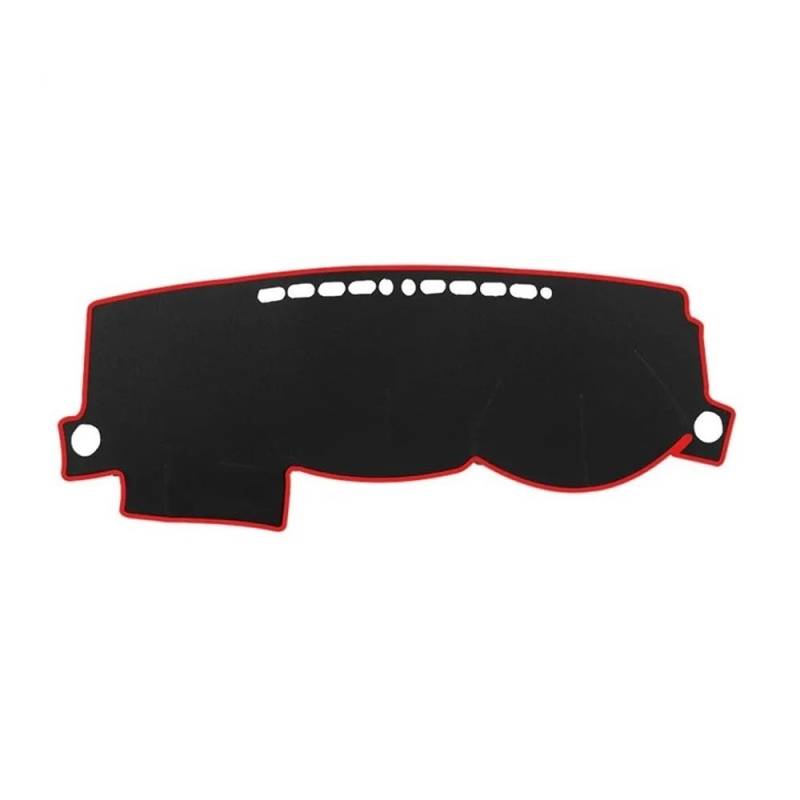 Armaturenbrett-Pad Armaturenbrett Abdeckung Matte Pad Dash Sonnenblende Schutz Teppich Auto Für Toy&ota Für Coro┐lla Altis Fielder E120 E130 2003 2004 2005 2006(Right Hand Drive,Red Edge) von QGBUSQ