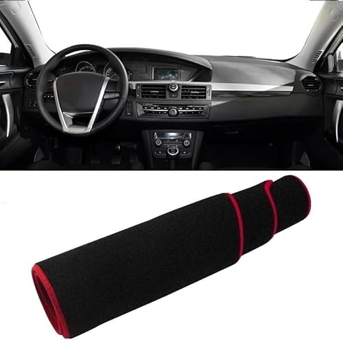 Armaturenbrett-Pad Armaturenbrettabdeckung Sonnenschutz zum Schutz vor Licht Rutschfeste Matte Pad Schutz Für MG 6 MG6 2010 2011 2012 2013 2014 2015 2016(A Red Side LHD) von QGBUSQ