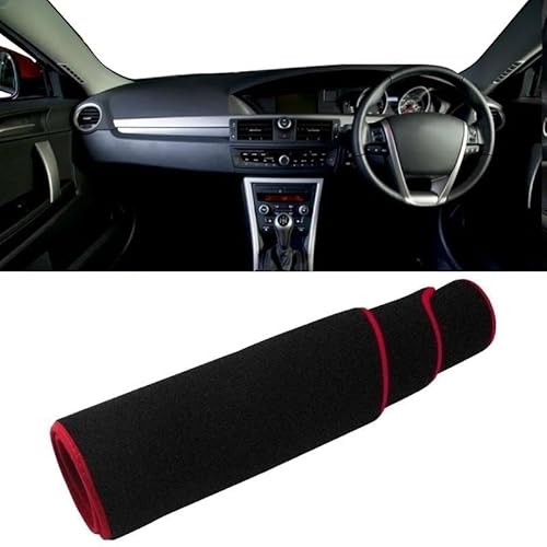 Armaturenbrett-Pad Armaturenbrettabdeckung Sonnenschutz zum Schutz vor Licht Rutschfeste Matte Pad Schutz Für MG 6 MG6 2010 2011 2012 2013 2014 2015 2016(A Red Side RHD) von QGBUSQ