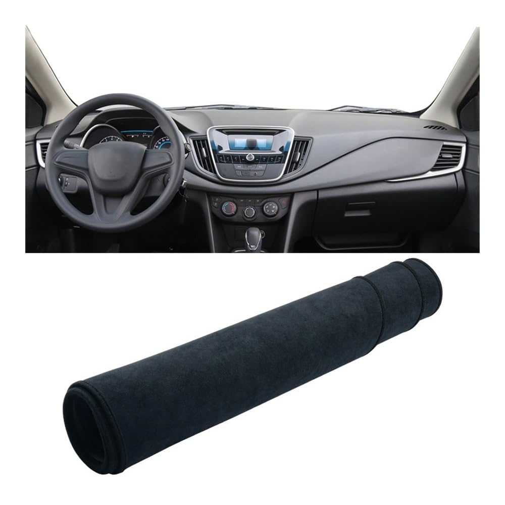 Armaturenbrett-Pad Auto-Armaturenbrett-Abdeckung Dash-Matte Sonnenschutz Rutschfeste Unterlage Für Chevr&olet Für Cavalier 2016 2017 2018(B Black) von QGBUSQ