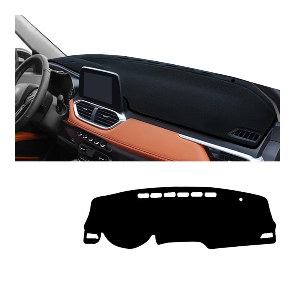 Armaturenbrett-Pad Auto Armaturenbrett Abdeckung Vermeiden Licht Pad Sonnenschutz Matte Teppiche Für Baojun 510 2017 2018 2019 2020 2021 2022 2023(A Black Side) von QGBUSQ