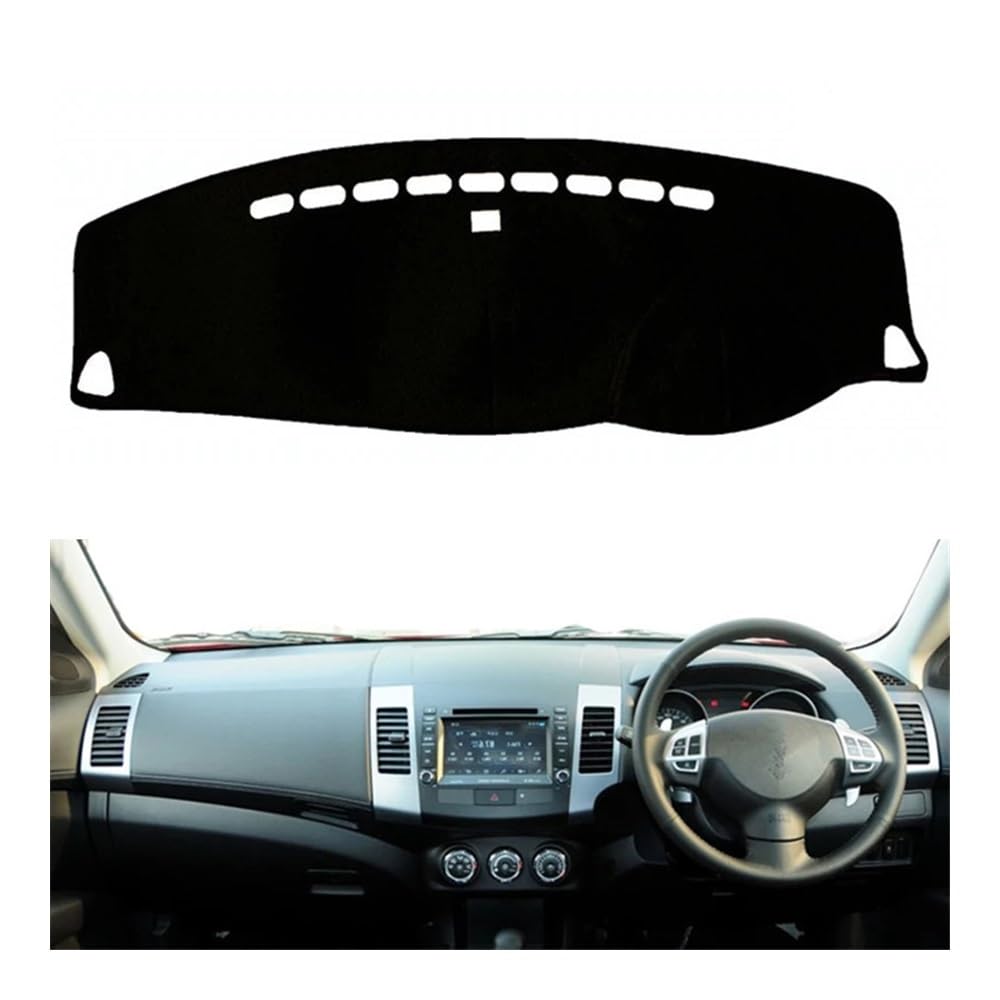 Armaturenbrett-Pad Auto Dashboard Abdeckung Dash Matte Pad Sonnenschutz Dashmat Schützen Teppich Teppich Auto Für Mitsub&ishi Für Outlander 2007 2008 2009 2010 2011 2012(Right Hand Drive,Black Edge) Armaturenbrett-Pad Auto Dashboard Abdeckung Dash Matte Pad Sonnenschutz Dashmat Schützen Teppich Teppich Auto Für Mitsub&ishi Für Outlander 2007 2008 2009 2010 2011 2012(Right Hand Drive,Black Edge) von QGBUSQ