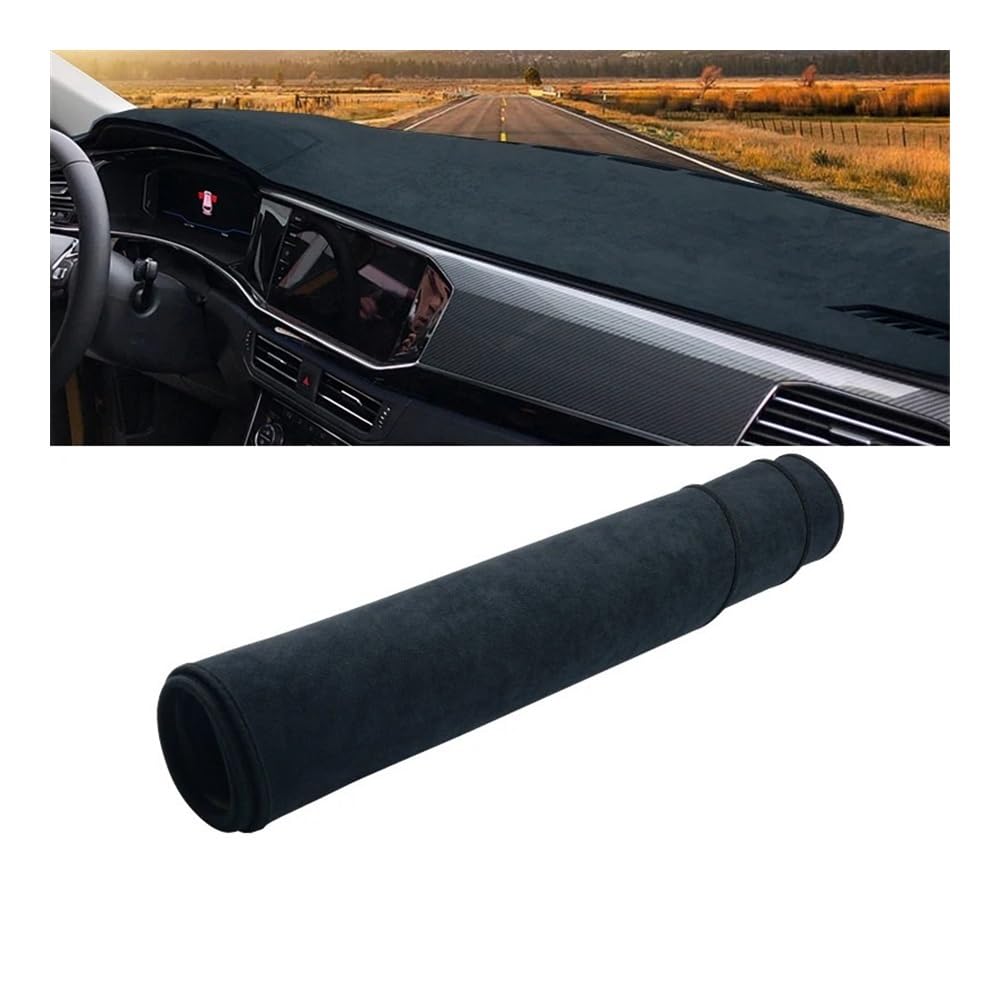 Armaturenbrett-Pad Auto Dashboard Abdeckung Dash Matte Sonnenschutz Nicht-slip Pad Für V&W Für T-ROC Für TROC 2018 2019 2020 2021 2022 2023(B Black LHD) von QGBUSQ