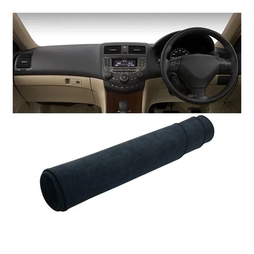Armaturenbrett-Pad Auto Dashboard Abdeckung Dash Matte Sonnenschutz Nicht-slip Pad Innen Für Hon┐da Für Accord 7th 2003 2004 2005 2006 2007(B RHD Black) von QGBUSQ